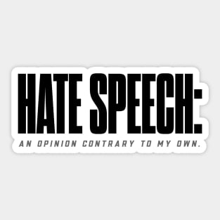 Hate speech Sticker